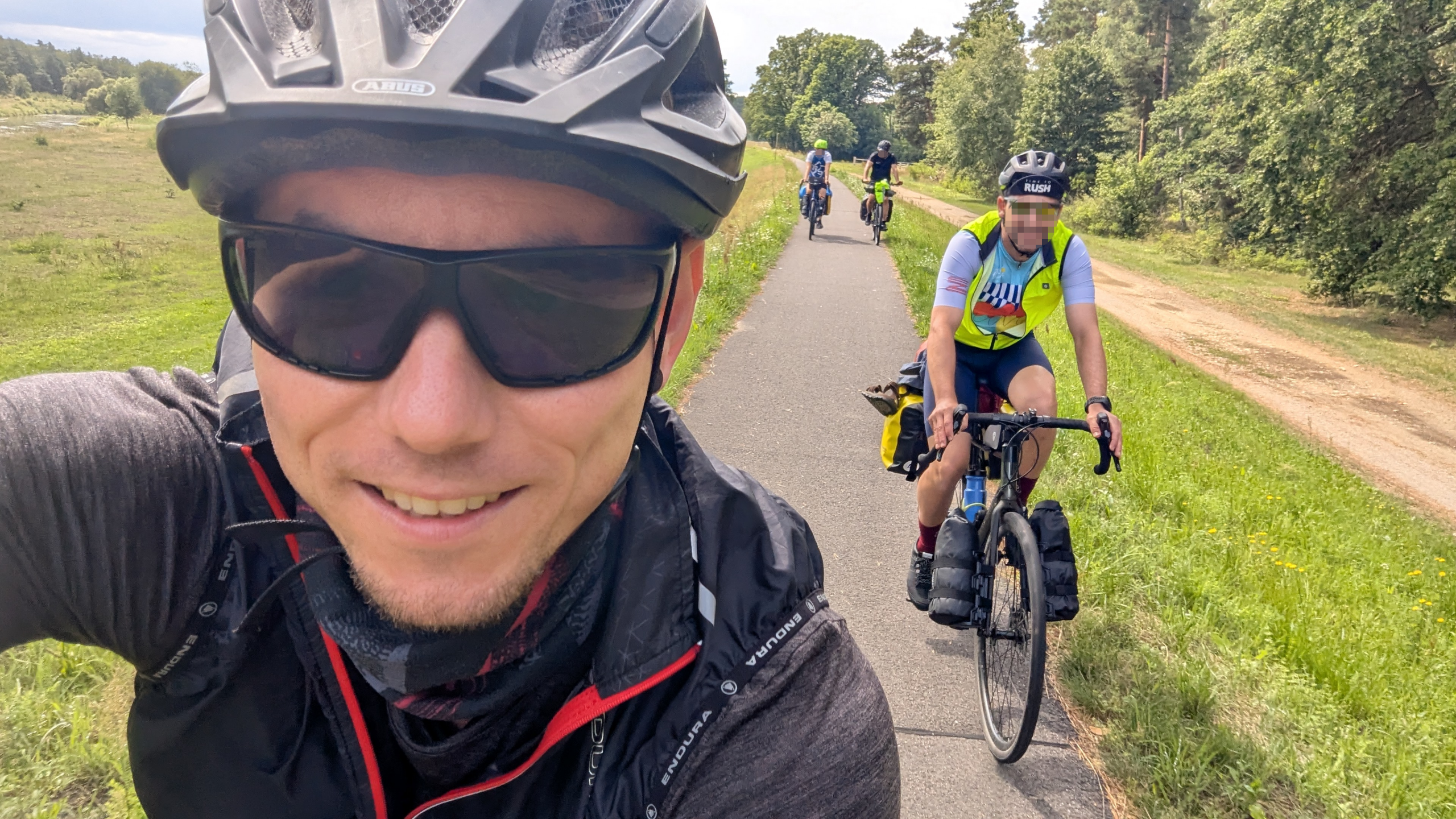 Teamentwicklung auf dem Radweg nach Usedom.